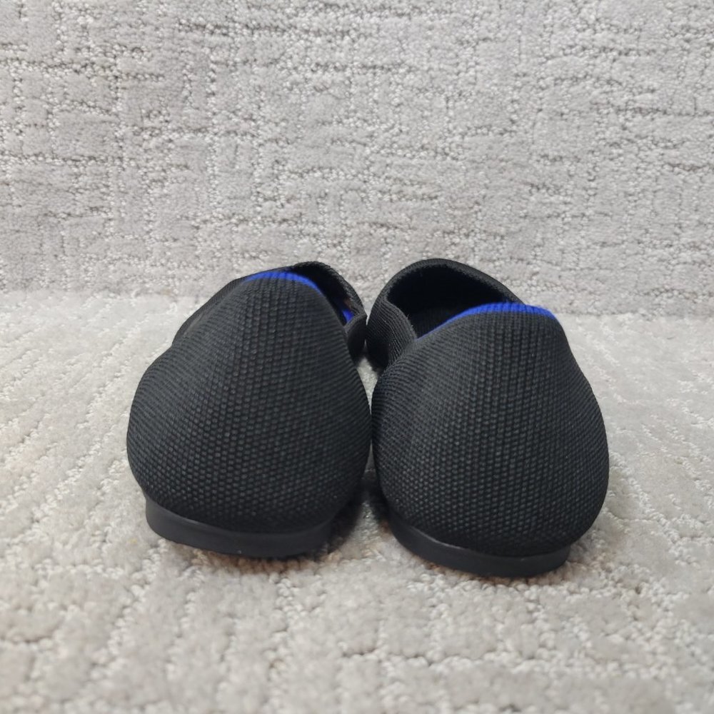 Rothy's The Flat Black Solid Slip On Ballet Shoes Women's Size US 8.5, 9.5, 10 - Picture 5 of 11